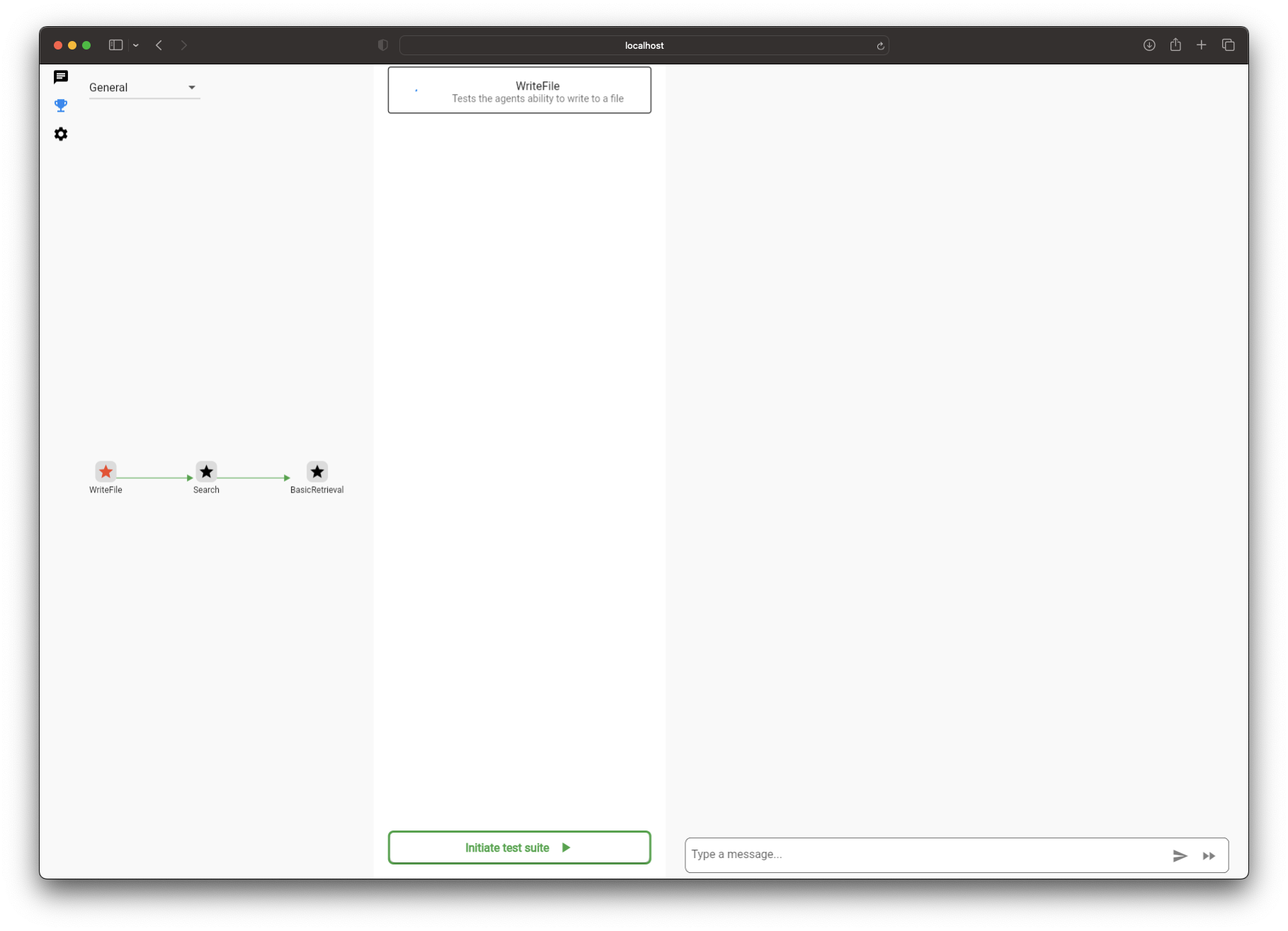 Benchmarking page of the AutoGPT UI