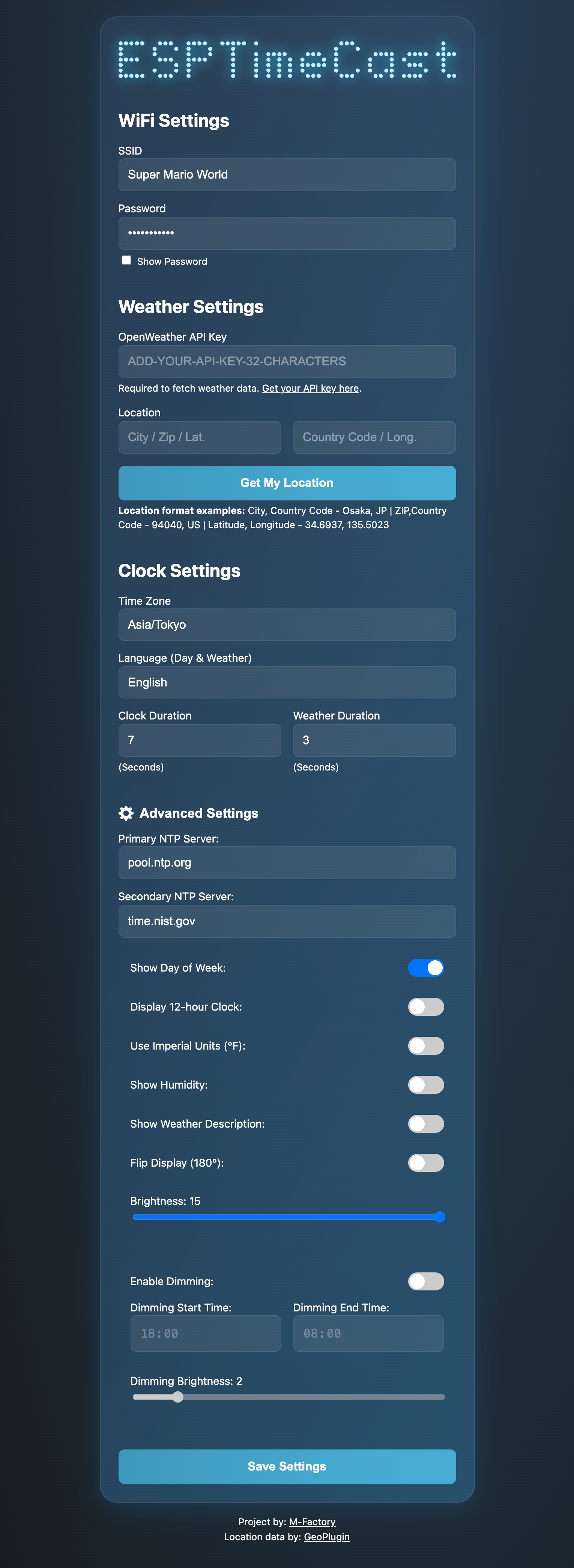 Web Interface