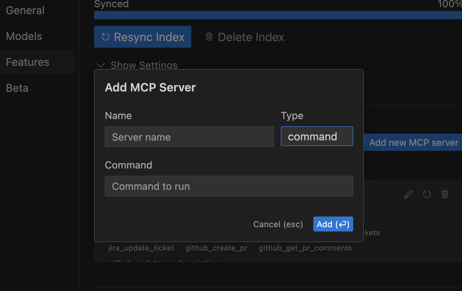 Adding New MCP Server